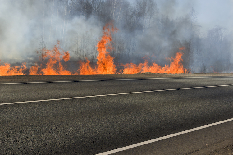 Drivers Play a Role in Preventing Brush Fires 