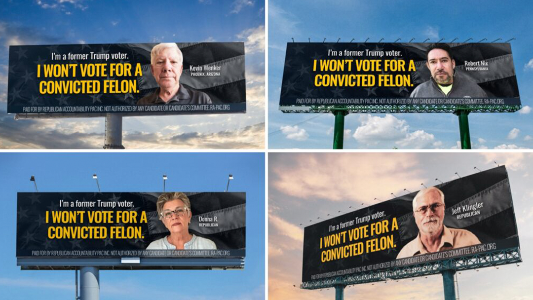 New Arizona Billboard Campaign Highlights Former Trump Voters Rejecting Him Over Felony Convictions